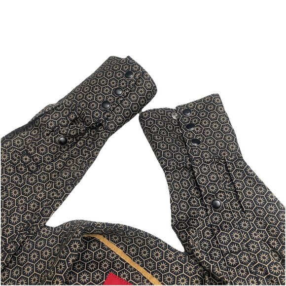 Rodeo Clothing Co. Western Plaid Pearl Snap Shirt Men’s Medium Brown Hexagon - Picture 12 of 12